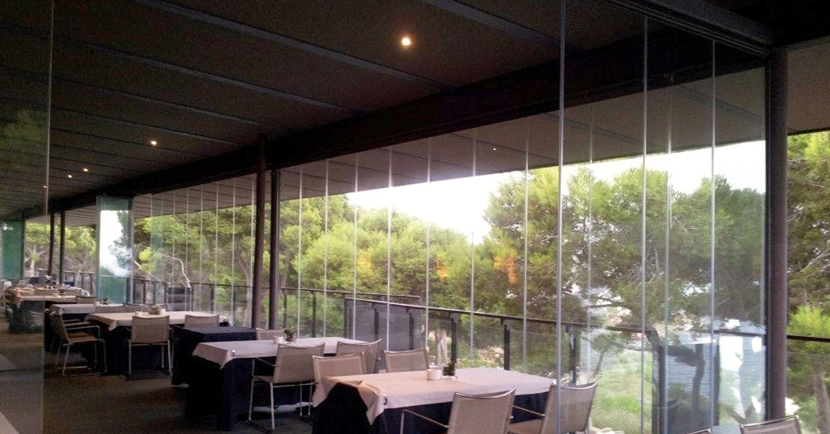 vetrata panoramica ristorante
